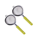 MAGICLULU Handheld Flour Sifter Fine Mesh 2 pack Light Green