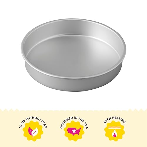 Wilton Aluminum Round Cake Pan, Made Without PFAS, 10 in. - size: 10 x 2 in. (Pack of 1)