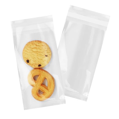 iMailer 500 Pack 3" x 5" Cellophane Treat Bags Self Sealing - size: 3x5 Inch (Pack of 500)