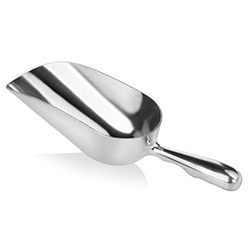 New Star Foodservice 34509 Cast Aluminum Ice Scoop, 5-Ounce, Silver - size: 5-Ounce