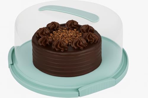 JOEY'Z EXTRA LARGE Cake Carrier - Holds up to 12 Inch 3-Layer Cake - color: Turquoise