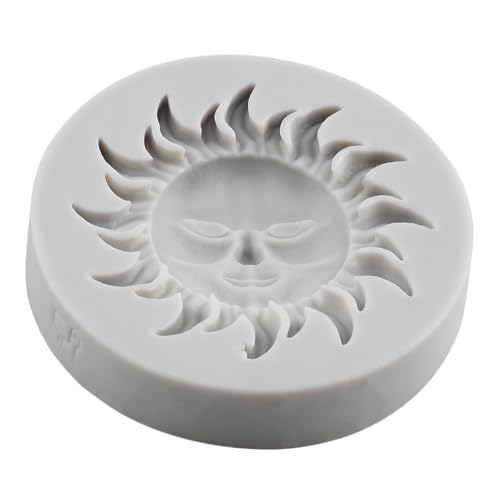 Sun Fondant Mold Sun Face Candy Chocolate Silicone Molds - color: Style I