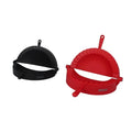 IMUSA 2 Piece Jumbo & XL Empanada Press Set, Black & Red