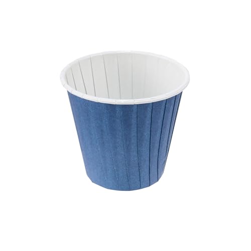 Restaurantware 4 oz Round Midnight Blue Paper Tall Baking Cup, 200 Pack - color: Midnight Blue, size: Tall