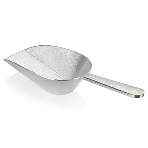 New Star Foodservice Cast Aluminum Flat Bottom Scoop, 16-Ounce, Silver - size: 16-Ounce