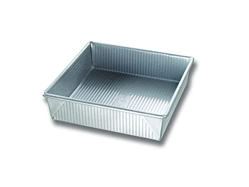 USA Pan Bakeware Nonstick Square Cake Pan, 9 Inch, Aluminized Steel - size: 9-Inch