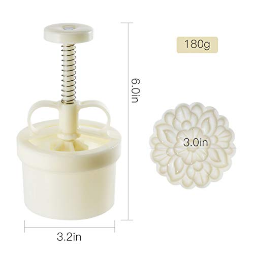 Cookie Stamp Mooncake Mold Set, Cookie Press Maker 180g Shaper