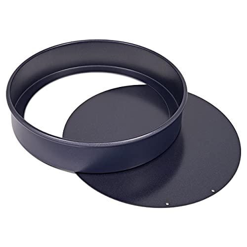 Zyliss E980195 Non-Stick Loose Base Round Sandwich Tin | 20cm/8in | Carbon Steel | Dark Blue | Cake Tin/Baking Tin/Bakeware/Cake Mould | Dishwasher Safe | 5 Year Guarantee - style: Sandwich Tin