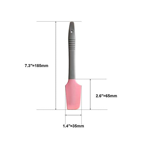 Silicone Mini Small Spatula, Curved Kitchen Can Jar Spatula