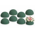 Shihanee 3.54 x 1.77 Inches 8 Pcs Half Ball Floral Dry Foam - size: 3.54 x 1.77 Inches