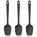 600ºF Heat Resistant Silicone Spoon Spatula Set of 3, Black - color: (2) Black, size: 3 Spoon Spatulas