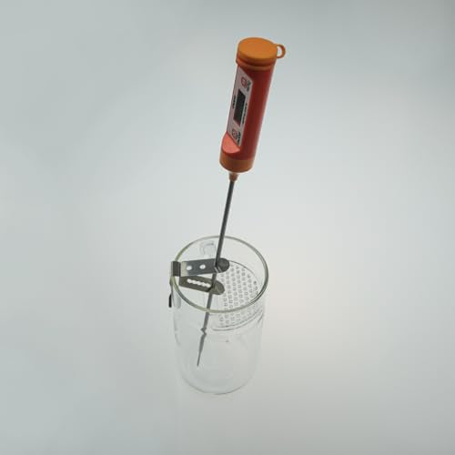 3 Pieces Thermometer Probe Pot Clip Holder Stainless Steel 3-Hole Ambient Temperature Readings for BBQ Smoker Oven Meat Grill Kitchen Clamp for Fryer Barbecue (3.5mm Hole Diameter)