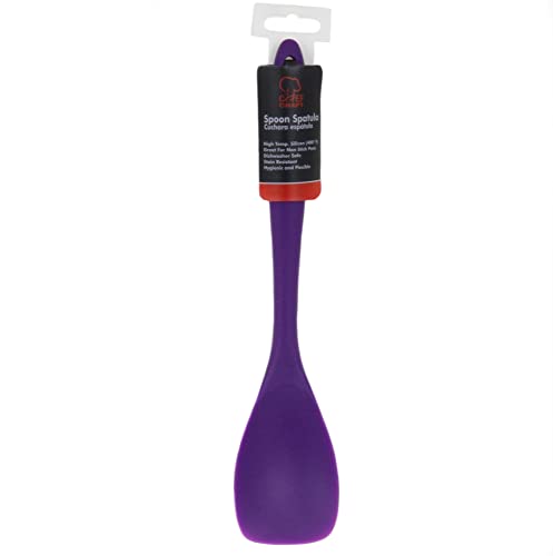 Chef Craft Premium Silicone Spoon Spatula, 11.5 inch, Purple - color: Purple