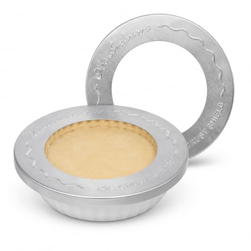 Mrs. Anderson's Baking Individual Pie Crust Protector Shields, Set Of 2, For Mini Pies And Pot Pies, Fits Up To 5-Inch Pie Plates, Prevents Over-Browning And Spills - style: Original Mini, 5-Inch, Set/2