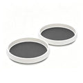 Lazy Susan Turntable Organizer 2 Pack - 10" Rotating Spice Rack Trays - size: 10 inch