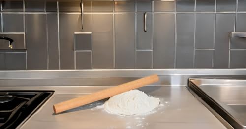 French Wood Baking and Pastry Rolling Pin – 23.6" Long x 1.29" Diameter for Pizza, Pie, Cookie Dough, and Much More - size: 23.75