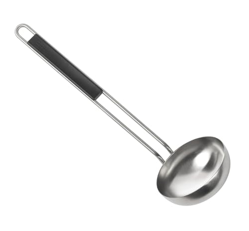 Kuhn Rikon Essential Ladle – Stainless Steel Bowl with Comfortable Handle for Serving Soups, Stews & Sauces - style: Ladle