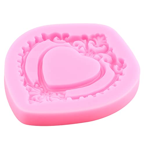 Mujiang Photo Frame Fondant Molds Picture Frames Silicone Mold Set Of 4 - color: Style B