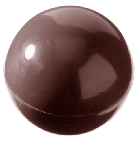 Chocolate World 1258 Clear Polycarbonate Candy Mold with 32 Hemisphere Cavities 27mm Diameter x 13.5mm High - size: 27mm Dia x 13.5mm H