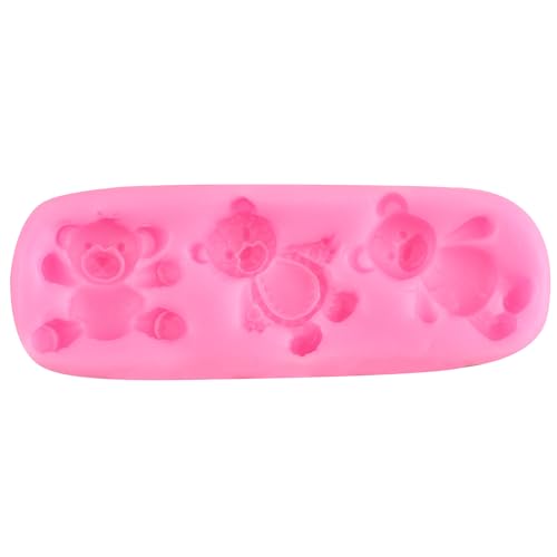 ZiXiang Bear Silicone Mold Valentine's Day Fondant Molds Set Of 5 - color: Style C