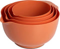 BoxedHome 4.5qt Mixing Bowls Set of 4 - color: Brownish Orange