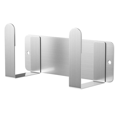 2 Pack Stainless Steel Cutting Board Pot Lid Organizer - color: 2 Pack Silver