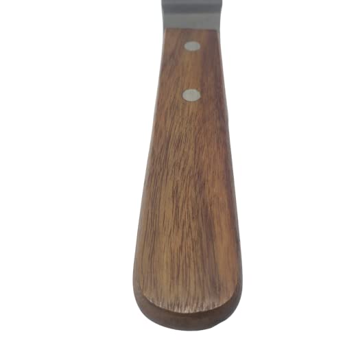 Professional Cake Decorating Tools - Stainless Steel 6.5" Offset Cake Spatula - Icing Spatulas with Wood Handle (6.5 inch) - size: 6.5 inch (Single)