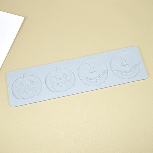 Silicone Lace Mold, Flexible Baking and Chocolate Decorating Mold,Pumpkin Skull Cake and Candy Mold for Handmade Desserts (H_ Pumpkin) - size: H_ Pumpkin