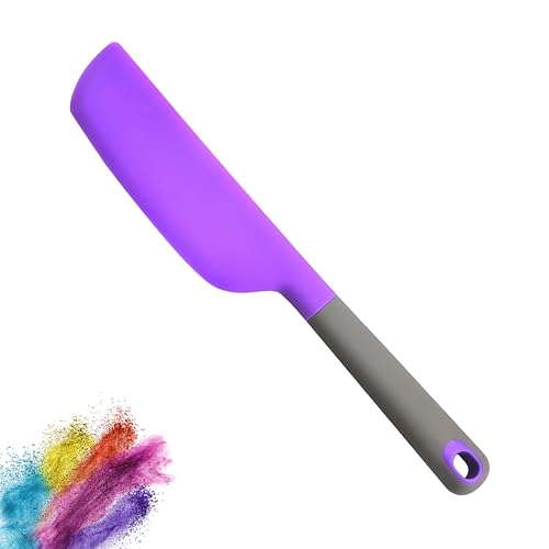 13 in Large Silicone Spatula, Dough Scraper(Purple, Long) - color: Purple, size: long