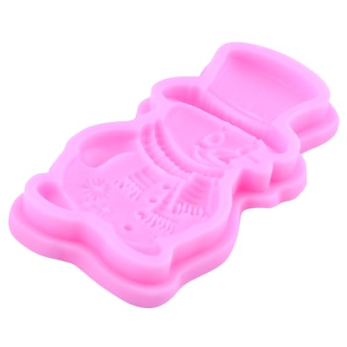 Mujiang Christmas Silicone Molds Snowman Gnome Deer Fondant Mold Set of 4 - color: Style F
