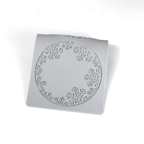 mostsom Silicone Lace Mold Round Shape Snowflower Pattern Food-Grade Fondant Molds Cake Decorating Tools Baking for DIY Candy Enthusiasts Home Bakers (B_ Snowflower) - size: B_ Snowflower