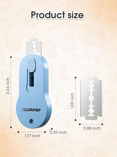CLUEAPOP Bread Lame Magnetic Professional Bread Lame Dough Scoring Tool | Sourdough Scoring Tool | Sourdough Bread Baking & Bread Scoring Tool & 5 Razor Blades, Bread Making Kitchen Tool - color: Hydrangea