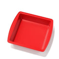 saphe 8 inch Silicone Square Cake Pan Nonstick Silicone Cake Molds, Brownie baking molds for Brownie, Cake, Bread, Pie and Lasagna (1 packs) (1)