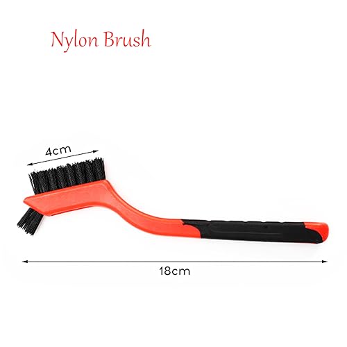 3pcs Nylon Cleaning Brushes Small Wire Brush Set for Cleaning Rust Removal in Holes