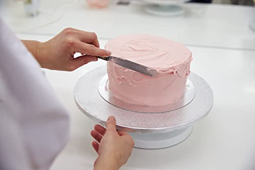 Professional Cake Decorating Tools - Stainless Steel 6.5" Offset Cake Spatula - Icing Spatulas with Wood Handle (6.5 inch) - size: 6.5 inch (Single)