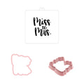 Cookie Cutter and Stencil Bundle Royal Icing Cookies Stencils Paint Your Own Biscuit Bakery Starter Kits Royal Icing Fondant Cutters Birthday Wedding Holiday Cookies Painting Coloring Pages Comb - style: Miss to Mrs