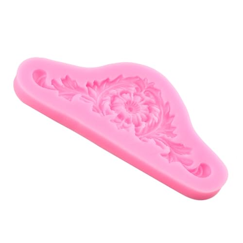 Baroque Style Curlicues Scroll Lace Fondant Silicone Mold - color: Style A