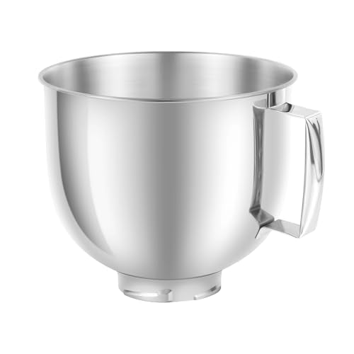 5QT Mixer Bowl for all KitchenAid 4.5-5QT Tilt-Head Stand Mixers - size: 5QT