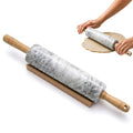 Farberware Dough Rolling Pin with Wooden Stand - Marble - color: Marble