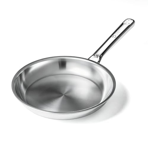 COOKER KING 8 Inch Stainless Steel Frying Pan, Small Omelette Pan - size: 8 Inch | 1-2 Servings