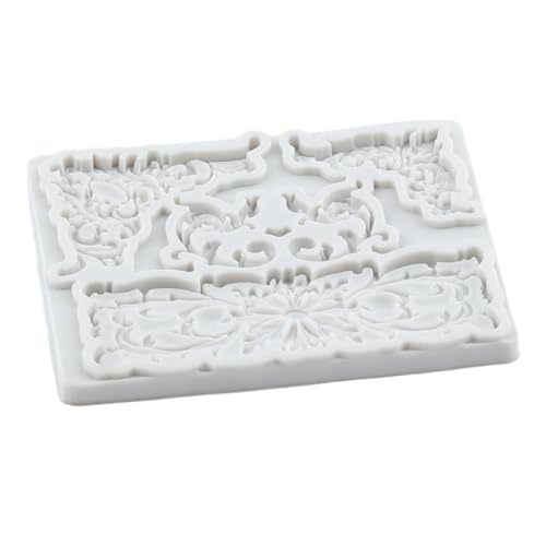 Baroque Silicone Mold Curlicues Scroll Lace Fondant Molds - color: Style ZH