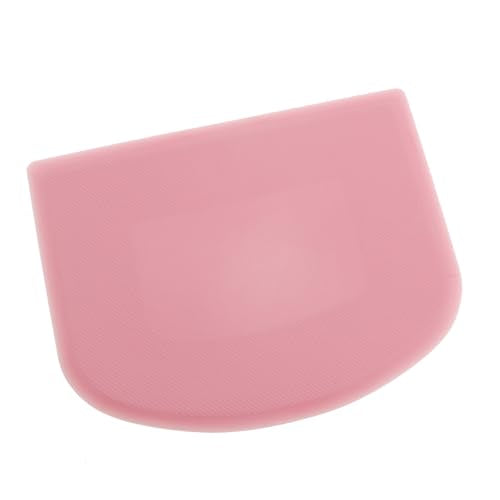 3PCS Pink Food Grade PP Plastic Bench Food Scrapers 12cm Multifunctional Kitchen Pastry Cutting Tool Flours Spatula Suitable for Spade Cream Fudge Cheese