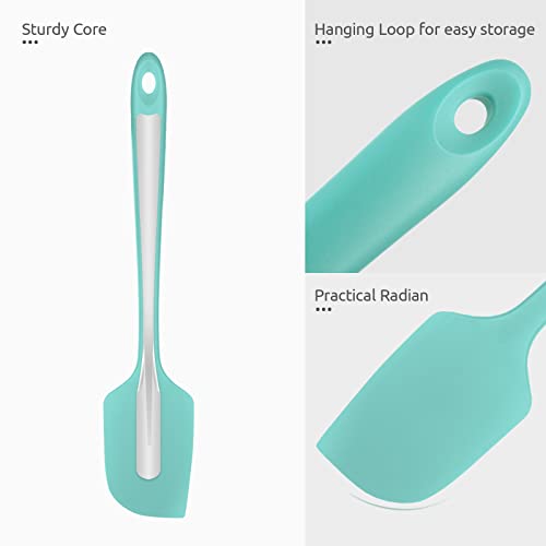 U-Taste Silicone Large Spatula, 600ºF High Temp Scraper, 11.38in, Aqua Sky - color: Aqua Sky, size: 11.38 in (large spatula)