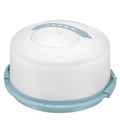 Tribello Extra Large Cake Storage Container, Cake Carrier With Handle Holds Cake 12 X 12 X 5 (Blue) - color: Blue