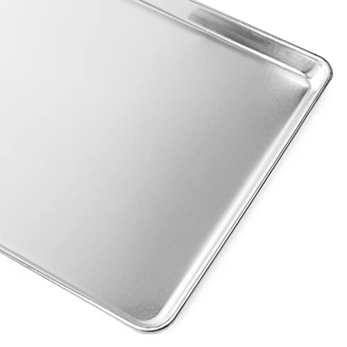 GRIDMANN 9" x 13" Commercial Grade Aluminum Cookie Sheet Baking Tray Jelly Roll Pan Quarter Sheet - 6 Pans - size: 9 x 13 - Standard