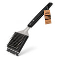 Grill Brush for Outdoor BBQ Grill Cleaning Scraper, Replaceable Head, Black - color: Black