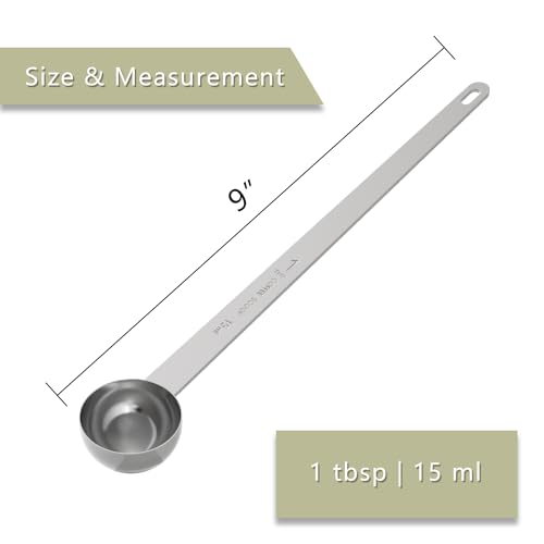 2PCS Extra Long Handle Coffee Scoop, 1Tbsp(15ml) Measuring Spoon - size: 1tbsp