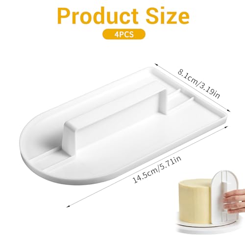 JJUNW 4PCS Fondant Smoothing, Finisher Sugarcraft Cups, Fondant-Smoother Tool Fondant Paddle for Cake Decorations Sculpting and Modeling Sugar Craft