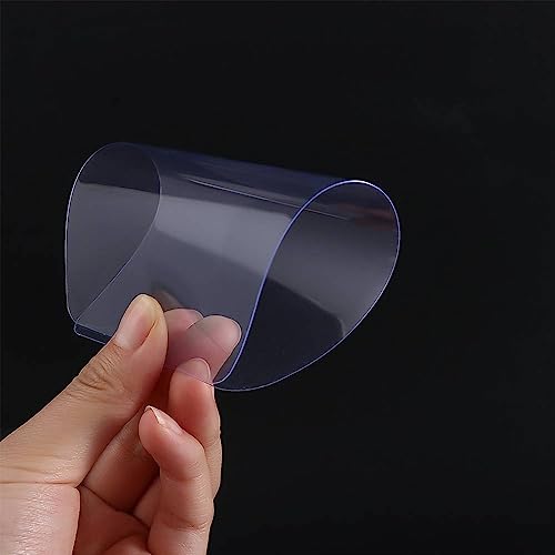 Leadigol 10Pcs Plastic Cake Scraper,Flexible Cake Fondant Smoother Shaper,Transparent Cake Cream Scraper,Icing Smoother for Bread Pastry Cake