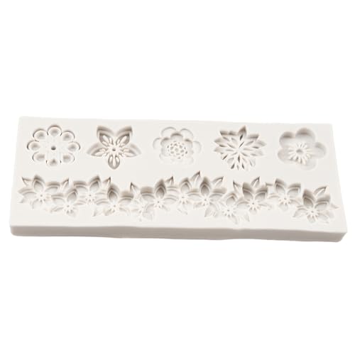 Baroque Fondant Molds Curlicues Scroll Flower Lace Silicone Mold - color: Style A